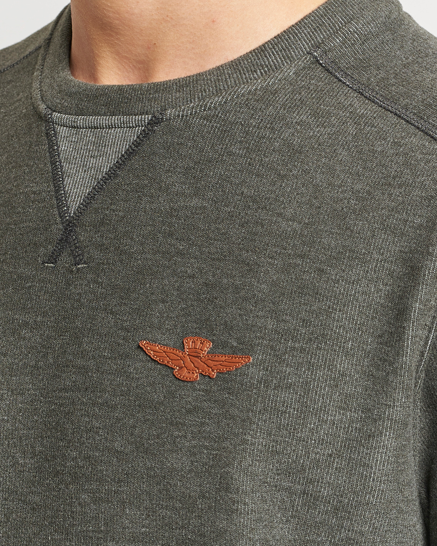 Homme | Pulls Et Tricots | Aeronautica Militare | Felpa Cotton Sweatshirt Olive Green