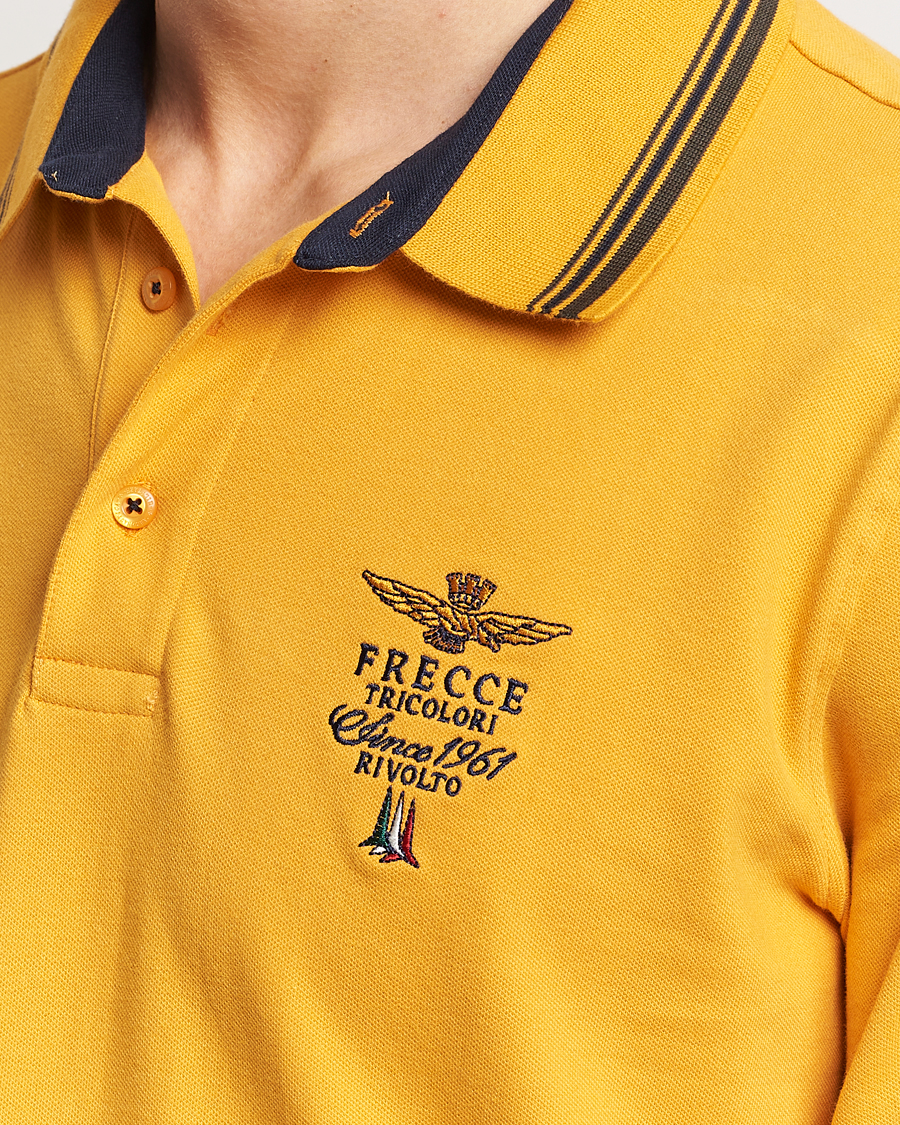 Homme | Pulls Et Tricots | Aeronautica Militare | Long Sleeve Polo Dark Yellow