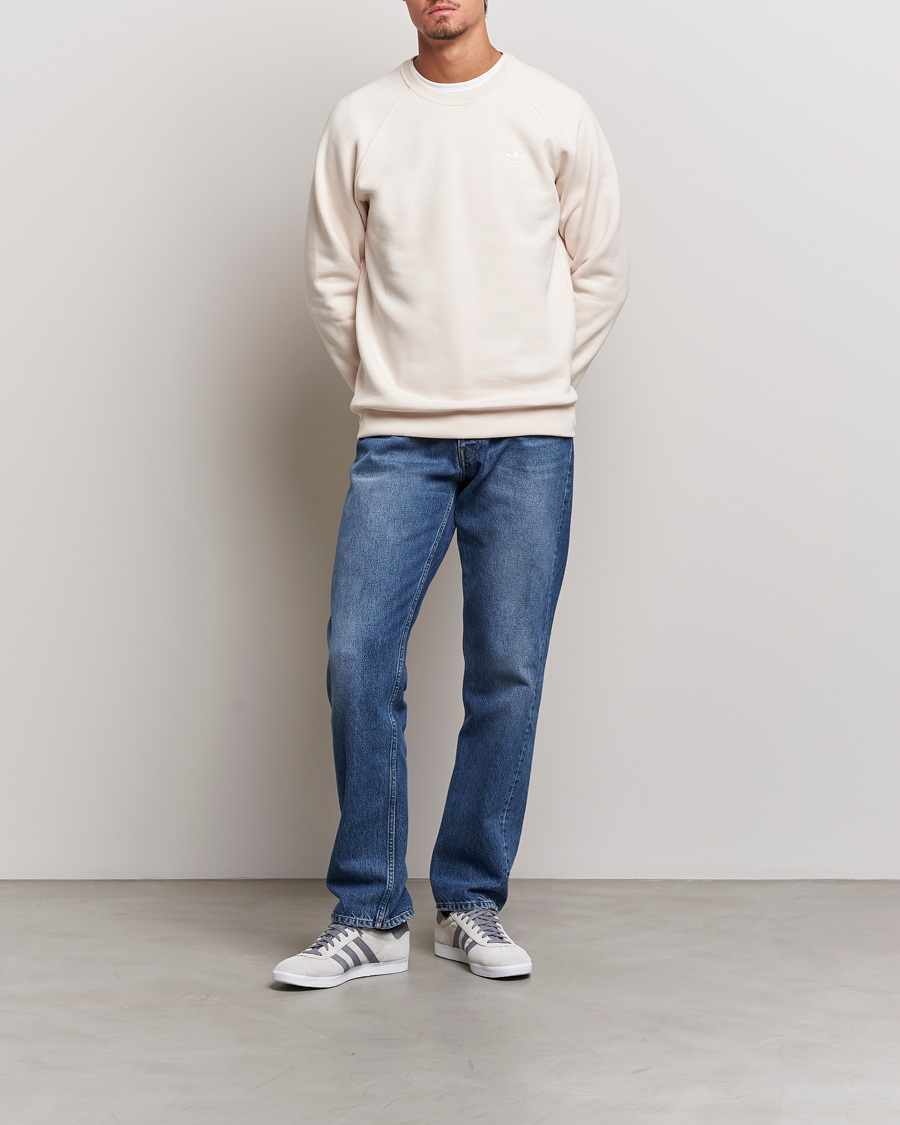 Homme | Pulls Et Tricots | adidas Originals | Essential Crew Neck Sweatshirt Won White