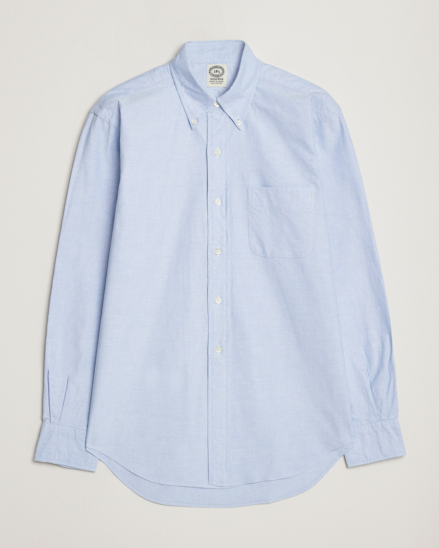 Homme | Chemises | Kamakura Shirts | Vintage Ivy Oxford Button Down Shirt Light Blue