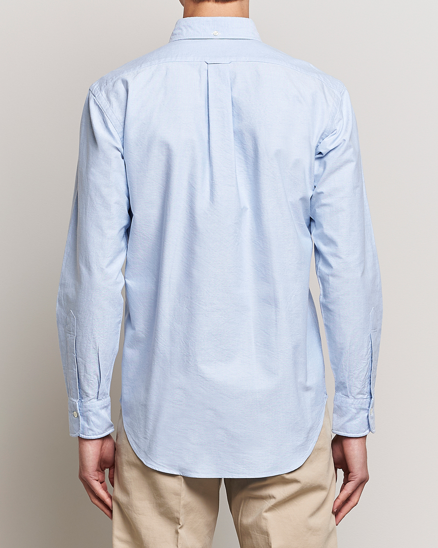 Homme | Chemises | Kamakura Shirts | Vintage Ivy Oxford Button Down Shirt Light Blue