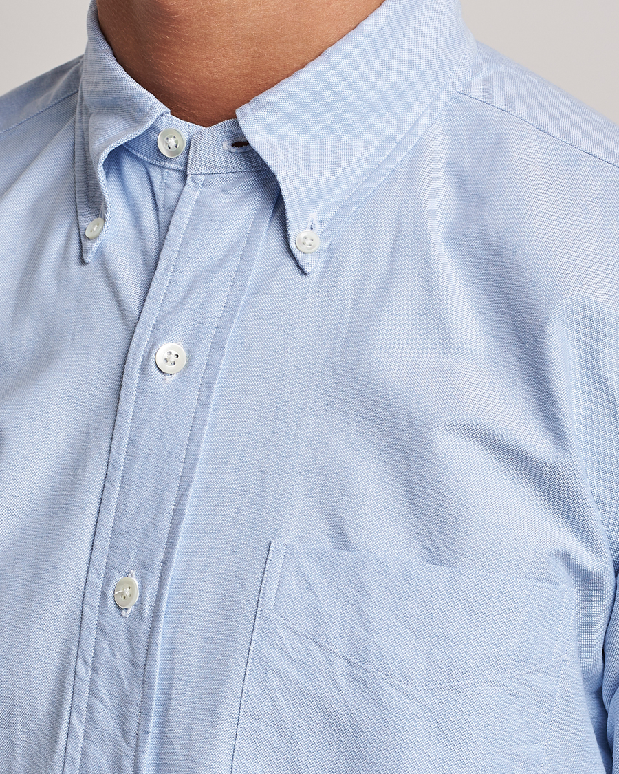 Homme | Chemises | Kamakura Shirts | Vintage Ivy Oxford Button Down Shirt Light Blue