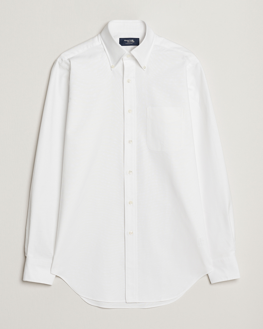 Homme | Chemises | Kamakura Shirts | Slim Fit Oxford BD Shirt White