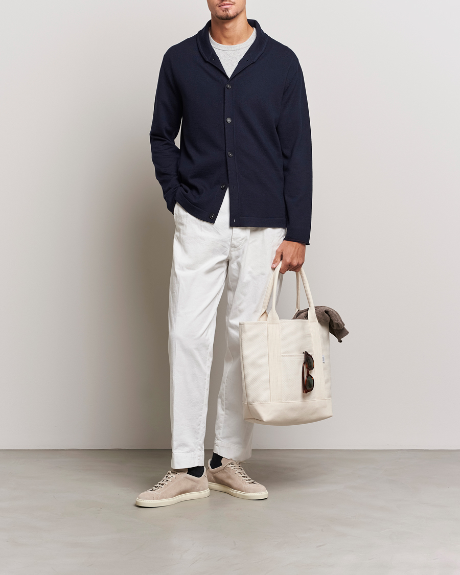 Homme | Pulls Et Tricots | Massimo Alba | Shawl Collar Cardigan Navy
