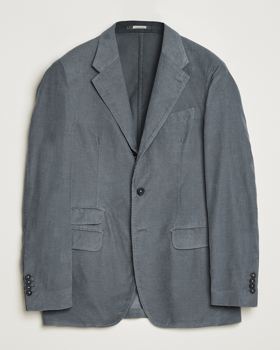 Homme | Blazers | Massimo Alba | Baby Corduroy Blazer Smoke