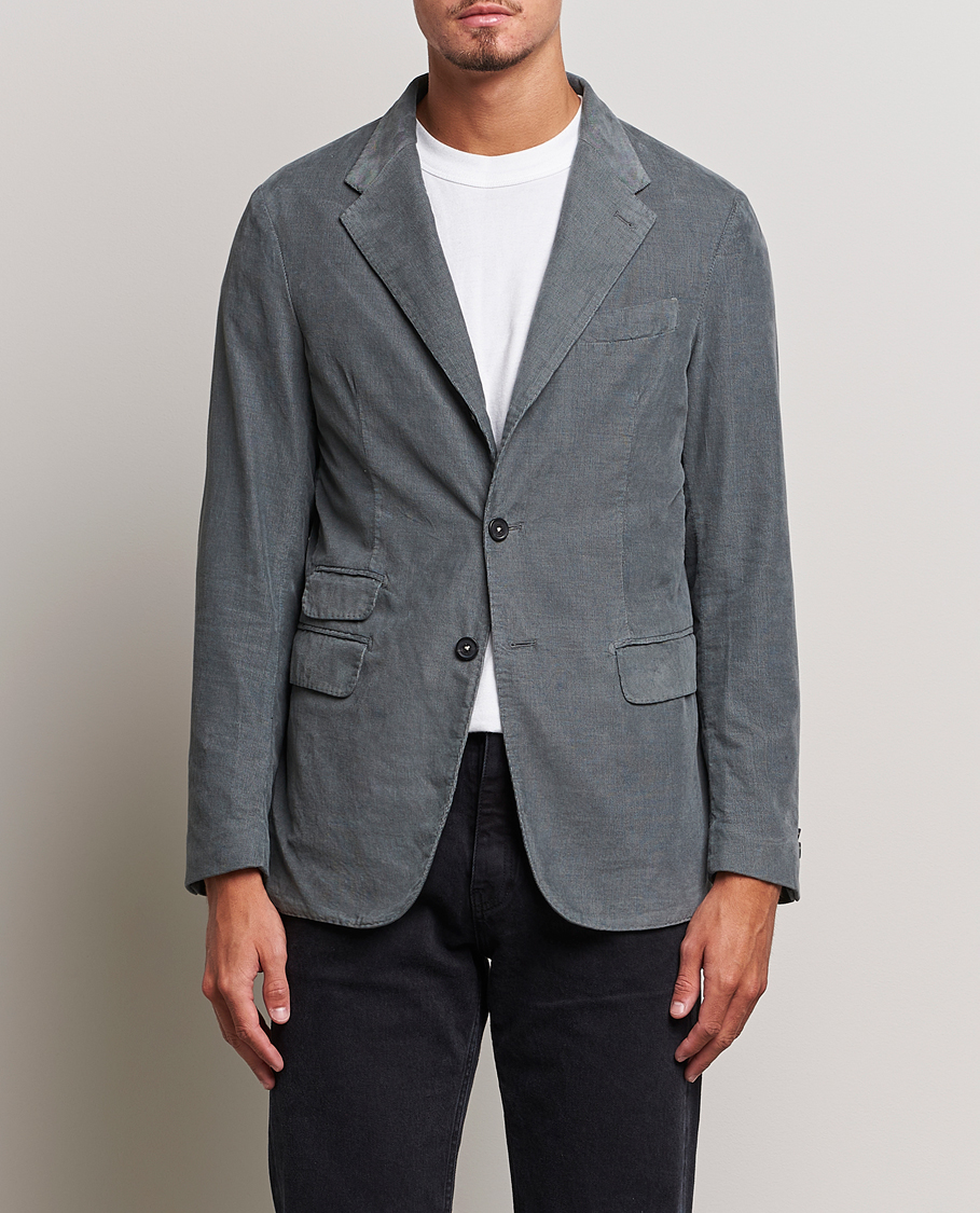 Homme | Blazers | Massimo Alba | Baby Corduroy Blazer Smoke