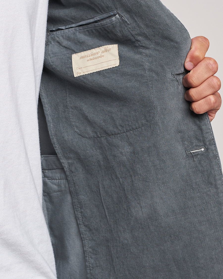 Homme | Blazers | Massimo Alba | Baby Corduroy Blazer Smoke