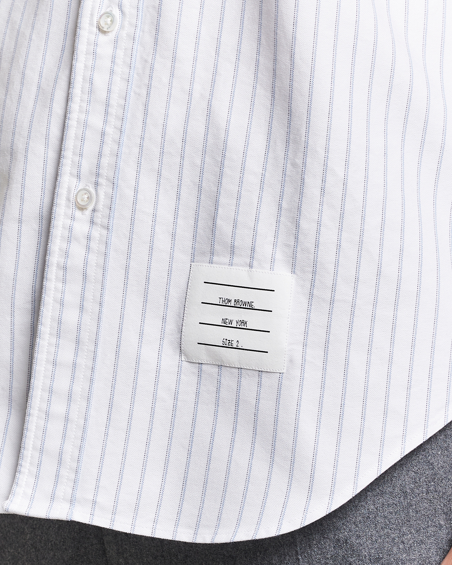 Homme | Chemises | Thom Browne | Oxford Pinstripe Shirt Light Blue