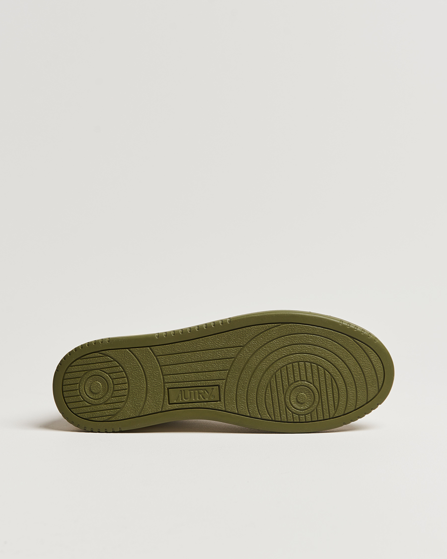 Homme | Autry Medalist Low Bicolor Leather Sneaker Military Olive | Autry | Medalist Low Bicolor Leather Sneaker Military Olive