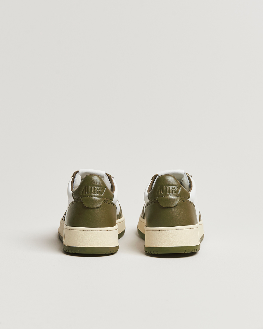 Homme | Autry Medalist Low Bicolor Leather Sneaker Military Olive | Autry | Medalist Low Bicolor Leather Sneaker Military Olive