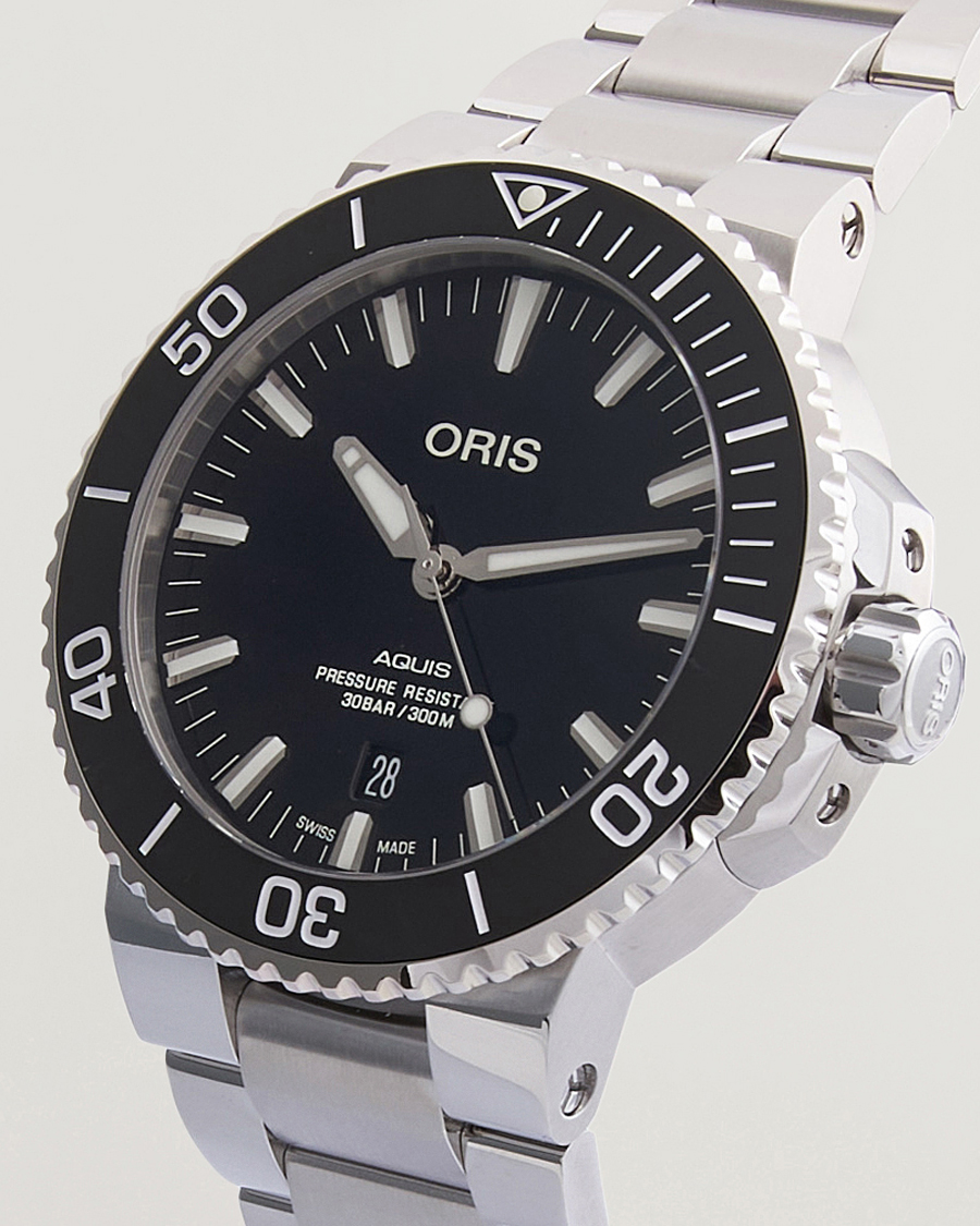Homme | Oris Aquis Date 43,5mm Polished Black | Oris | Aquis Date 43,5mm Polished Black