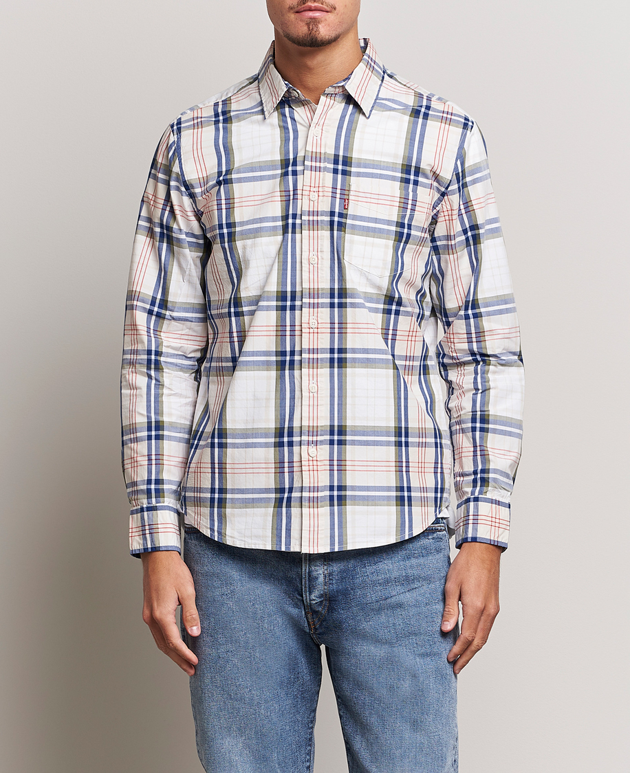 Homme | Chemises | Levi's | Sunset Pocket Shirt White/Beige