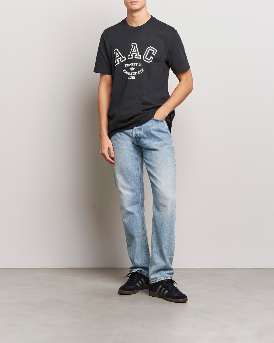 Homme | T-shirts | adidas Originals | Hack Logo Crew Neck T-Shirt Black