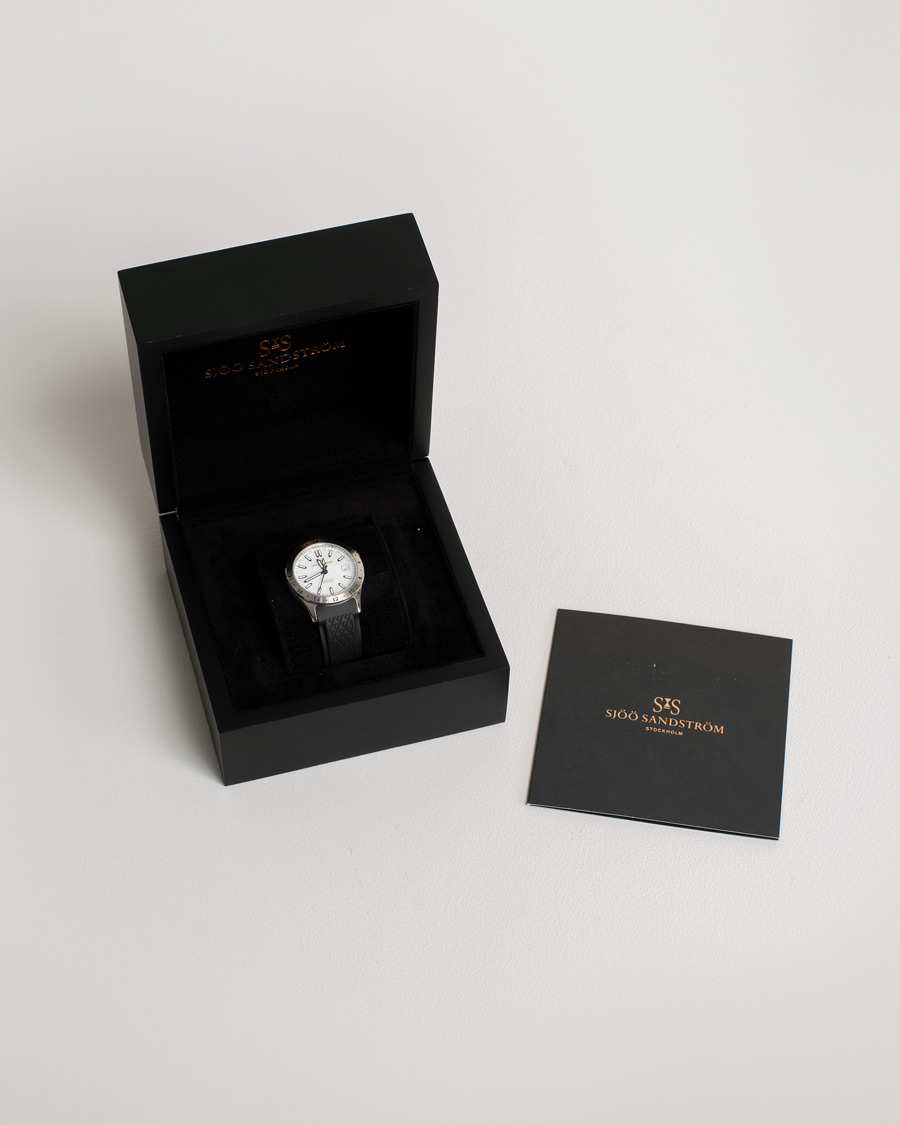 Homme | Sjöö Sandström Pre-Owned Royal Steel Worldtimer 36mm SS-1836-WT | Sjöö Sandström Pre-Owned | Royal Steel Worldtimer 36mm SS-1836-WT