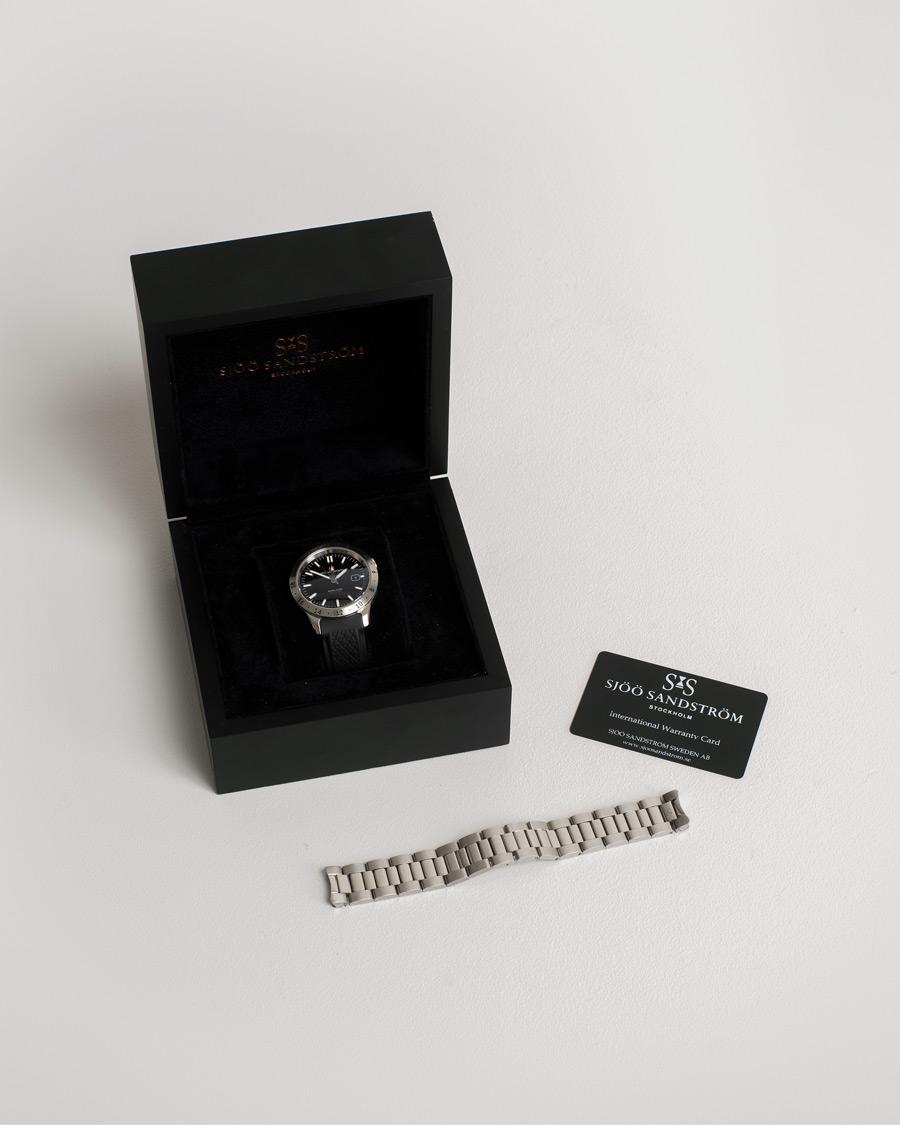 Homme | Sjöö Sandström Pre-Owned Royal Steel Worldtimer 41mm SS-1841-WT | Sjöö Sandström Pre-Owned | Royal Steel Worldtimer 41mm SS-1841-WT