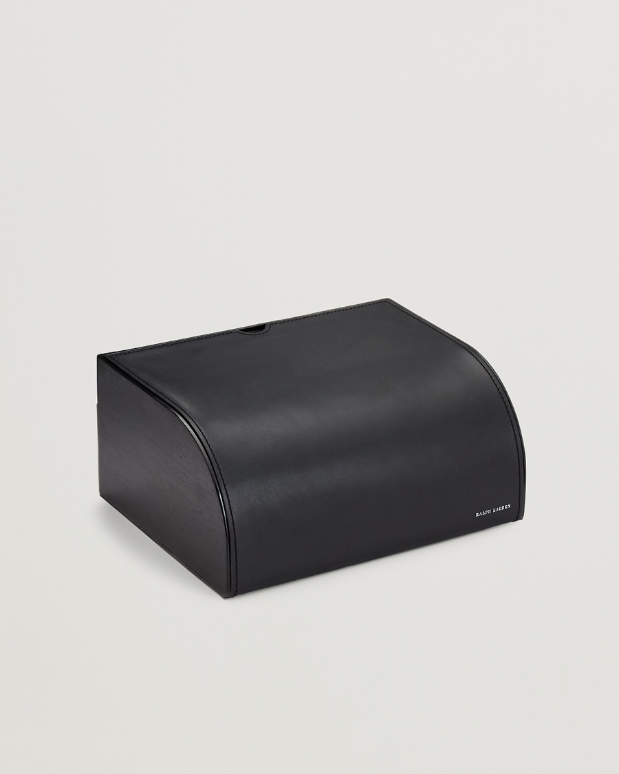 Homme | Pour La Maison | Ralph Lauren Home | Brennan Leather Writers Box Saddle Black