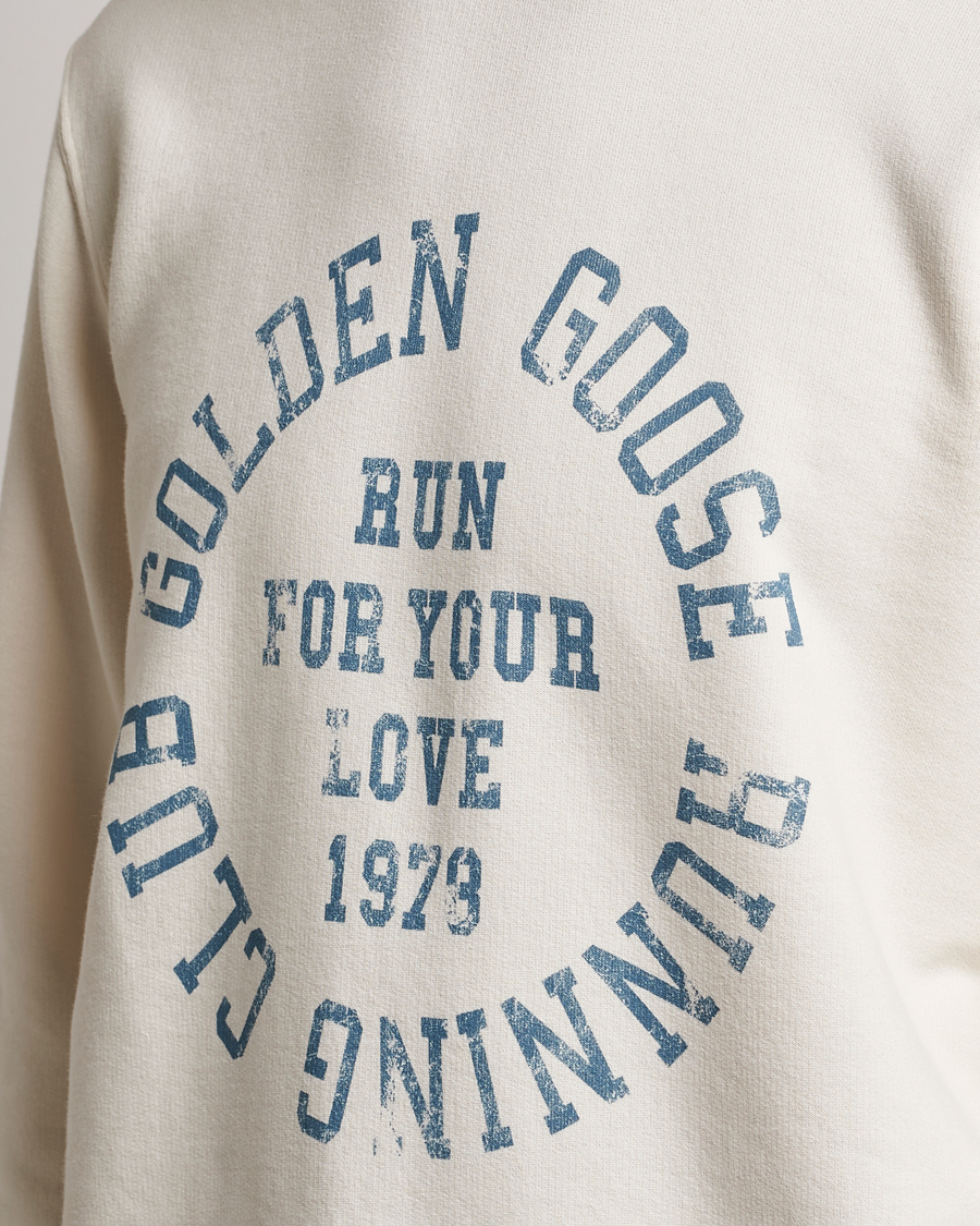 Homme | Pulls Et Tricots | Golden Goose | Deluxe Brand Running Club Sweatshirt Heritage White