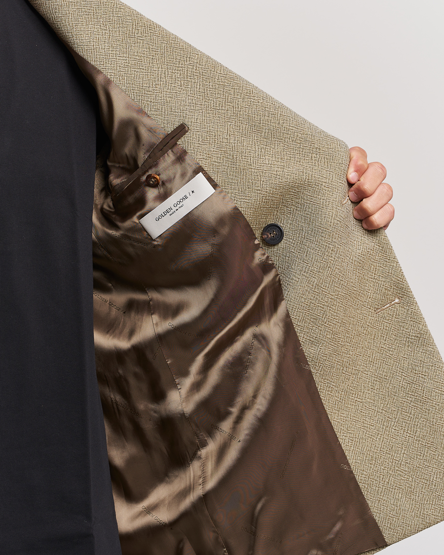 Homme | Blazers | Golden Goose | Deluxe Brand Double Breasted Blazer Beige