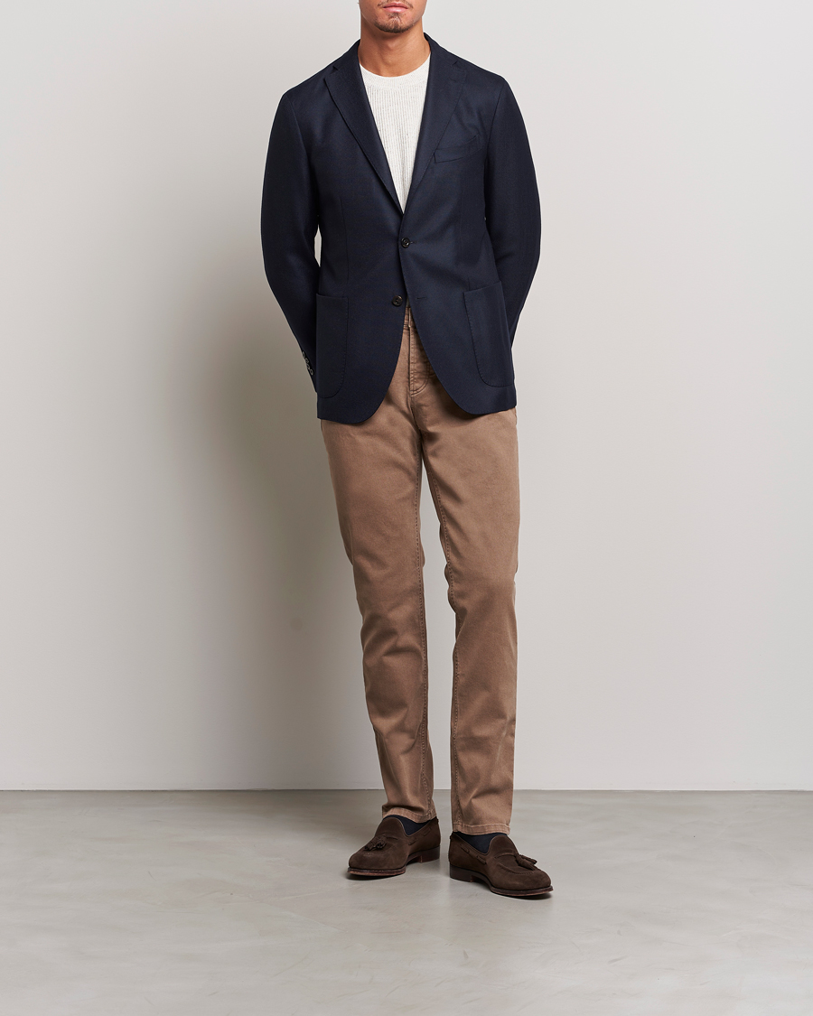 Homme | Blazers | Boglioli | K Jacket Wool Hopsack Blazer Navy