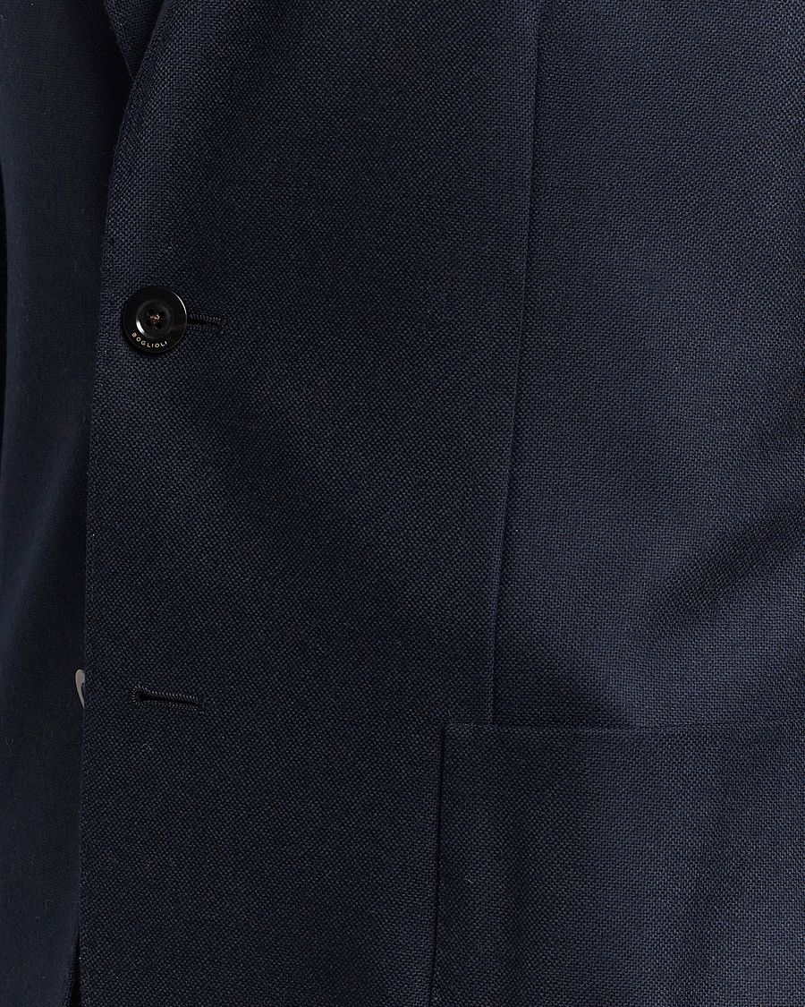 Homme | Blazers | Boglioli | K Jacket Wool Hopsack Blazer Navy
