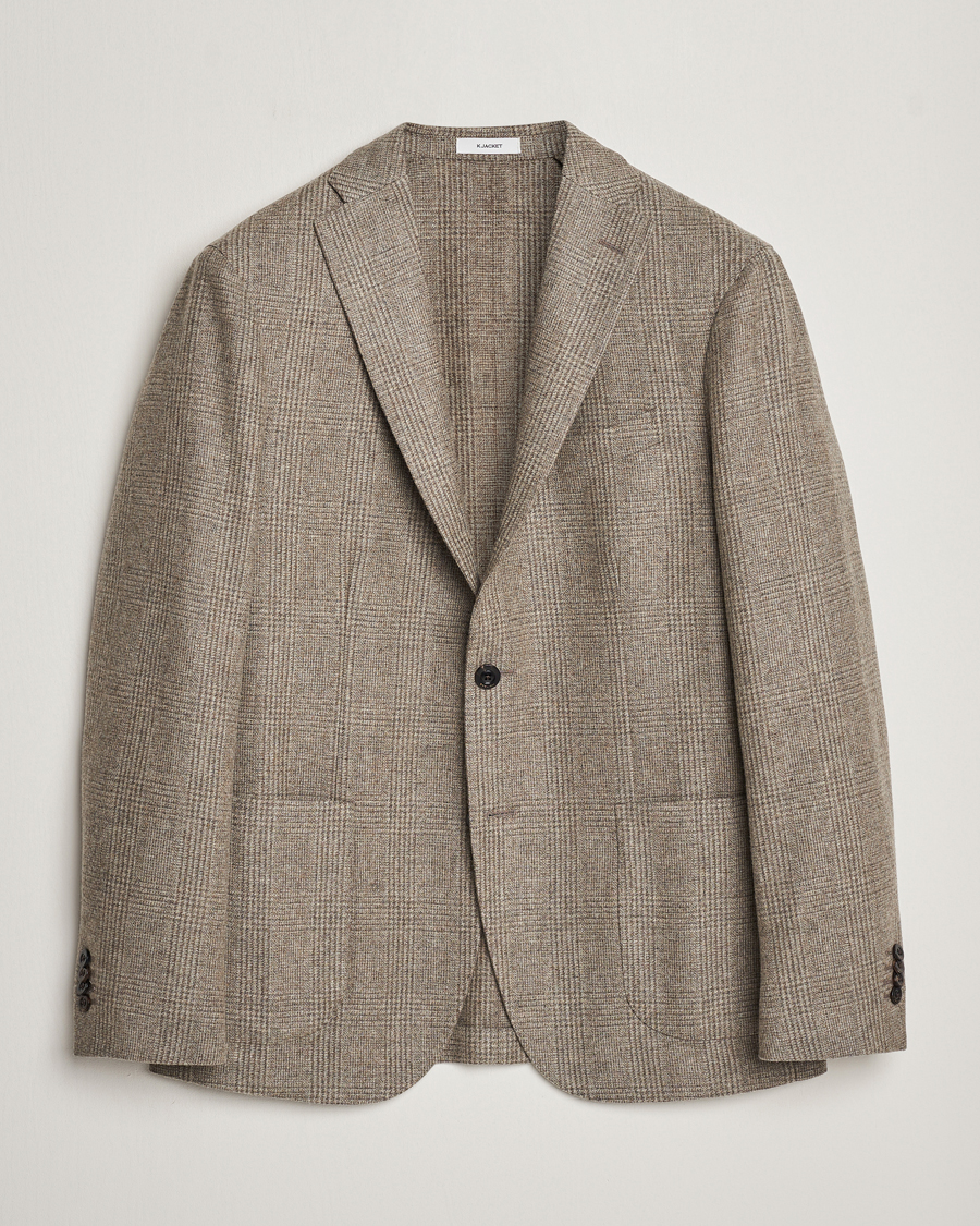 Homme | Blazers | Boglioli | K Jacket Prince Of Wales Check Blazer Light Beige