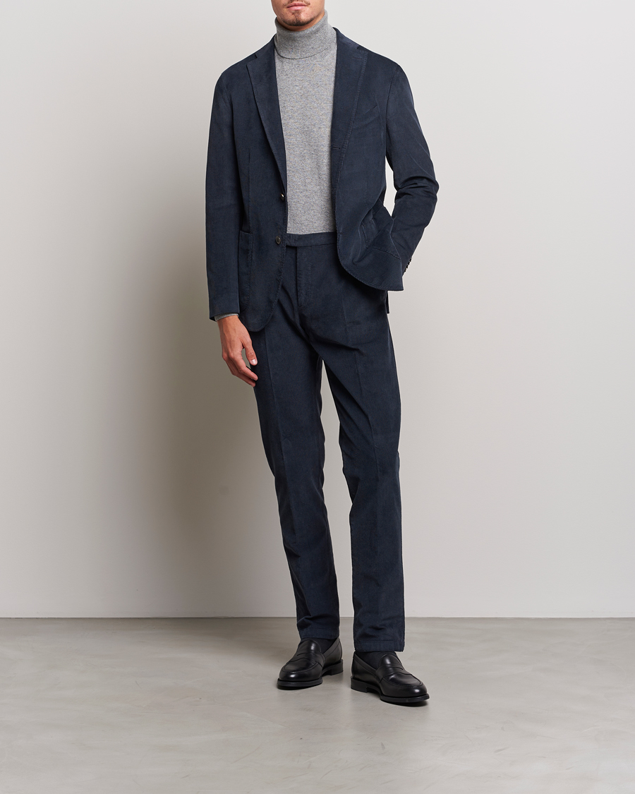 Homme | Costumes | Boglioli | K Jacket Baby Corduroy Suit Navy