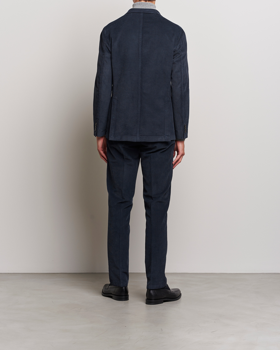 Homme | Costumes | Boglioli | K Jacket Baby Corduroy Suit Navy