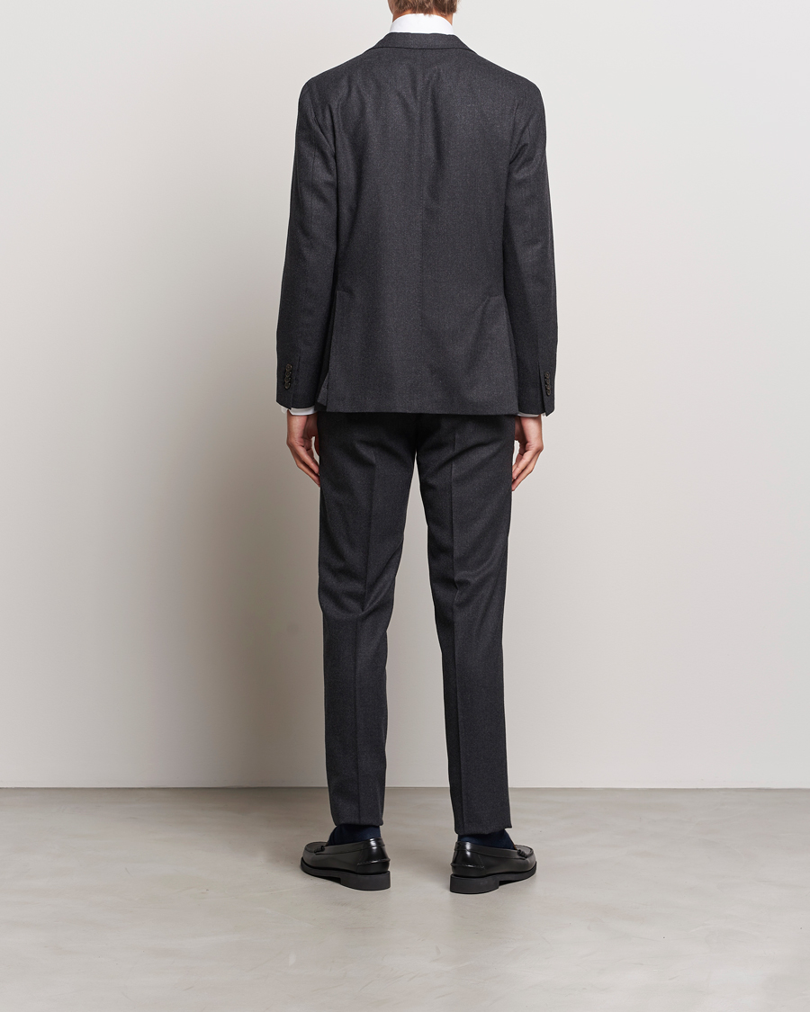 Homme | Costumes | Boglioli | K Jacket Light Flannel Suit Dark Grey