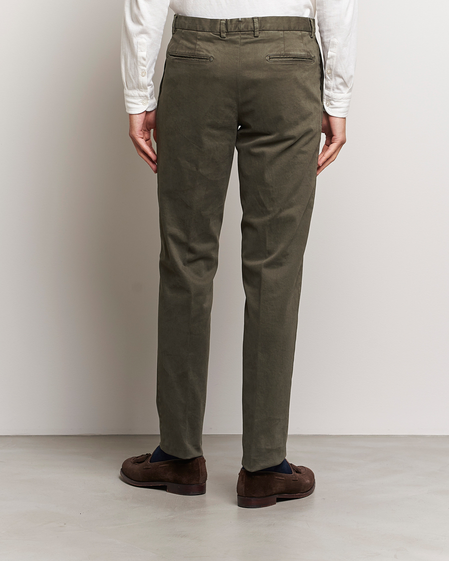 Homme | Pantalons | Boglioli | Cotton Twill Trousers Brown