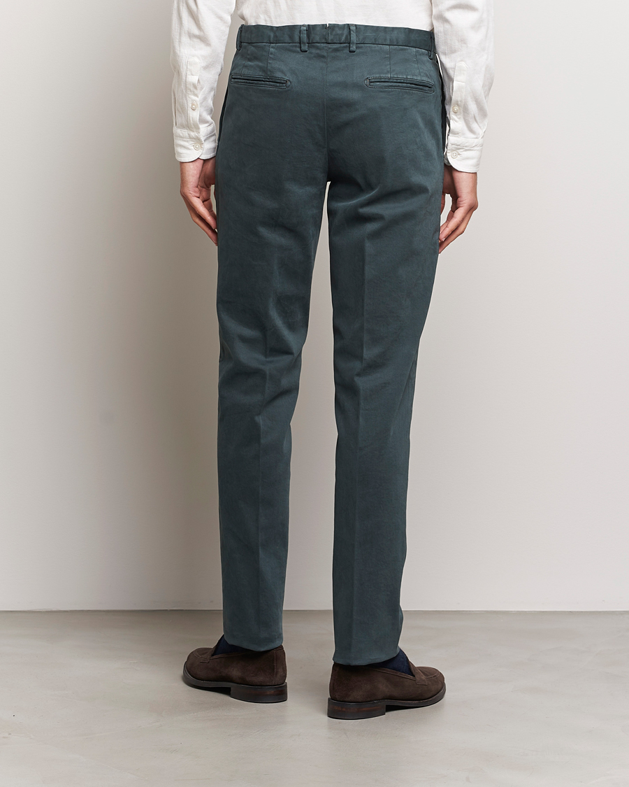 Homme | Pantalons | Boglioli | Cotton Twill Trousers Navy