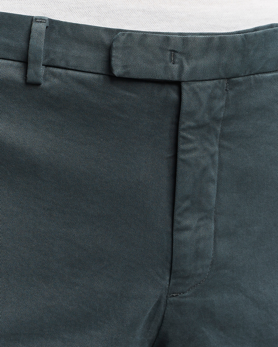 Homme | Pantalons | Boglioli | Cotton Twill Trousers Navy