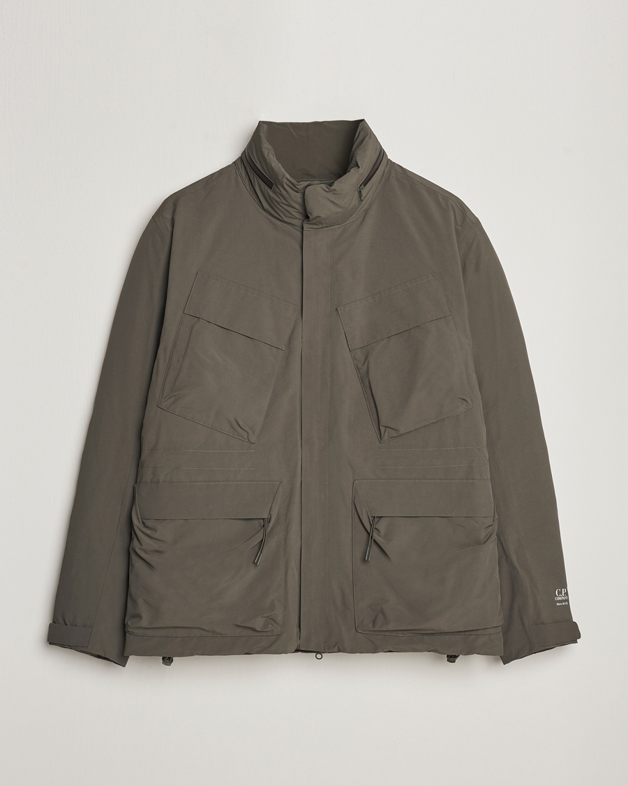Homme | Manteaux Et Vestes | C.P. Company | Micro M Re-Cycled Padded Field Jacket Olive
