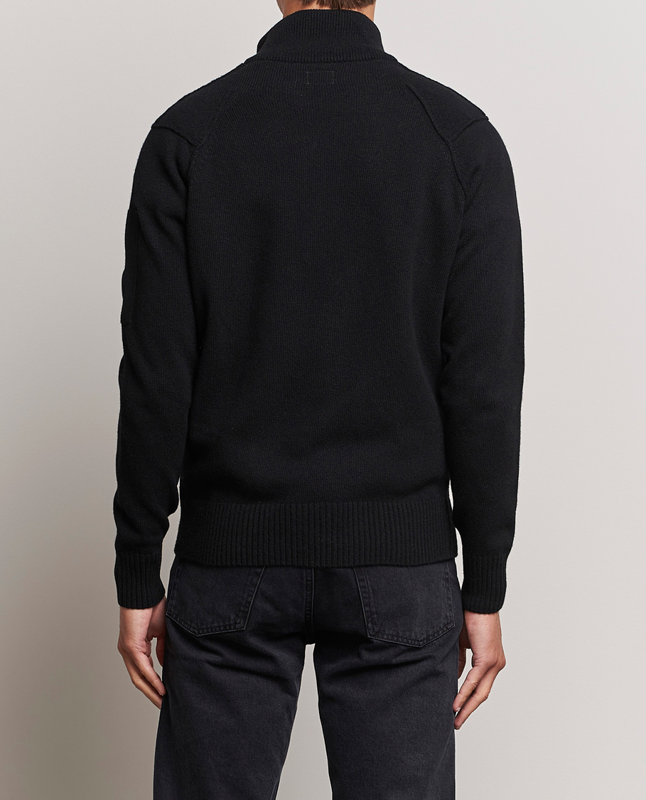 Homme | Pulls Et Tricots | C.P. Company | Lambswool Lens Half Zip Black
