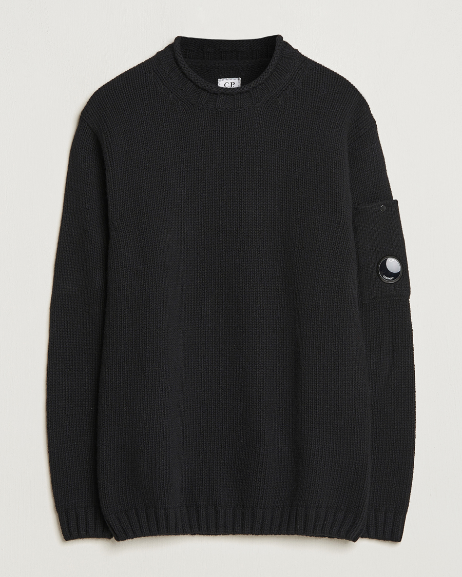 Homme | Pulls Et Tricots | C.P. Company | Knitted Lambswool Turtleneck Black