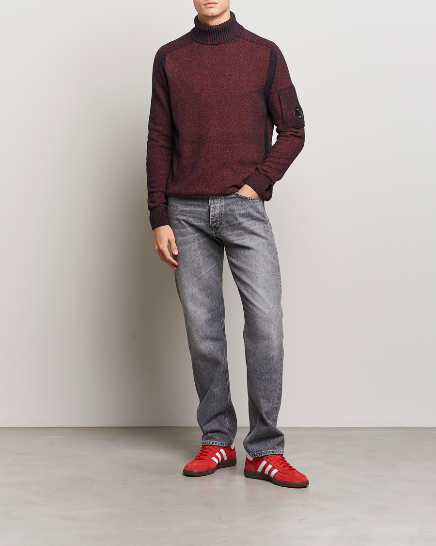 Homme | Pulls Et Tricots | C.P. Company | Fleece Knit Rollneck Red