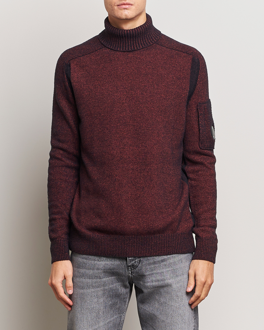 Homme | Pulls Et Tricots | C.P. Company | Fleece Knit Rollneck Red