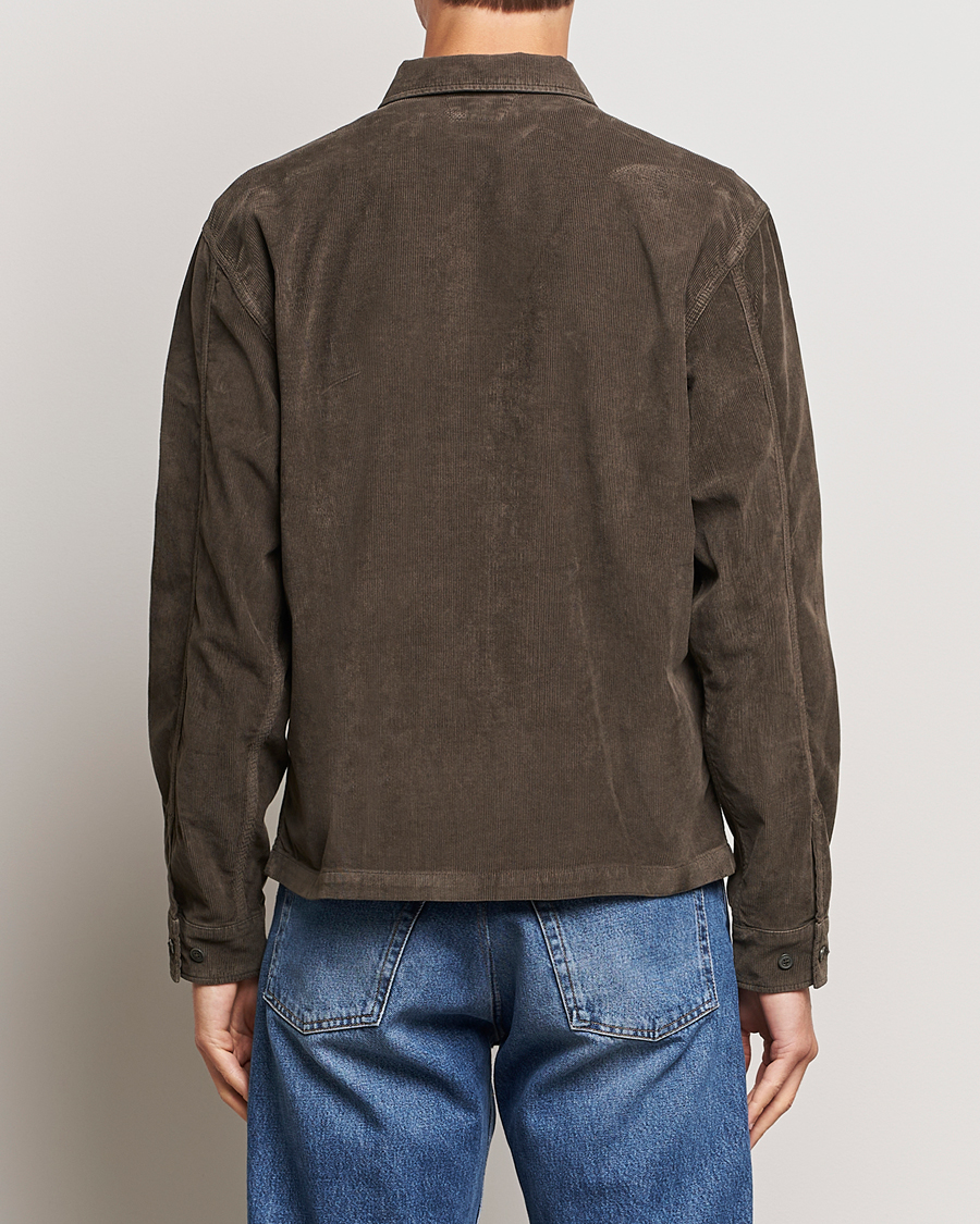 Homme | Chemises | C.P. Company | Corduroy Double Pocket Overshirt Olive