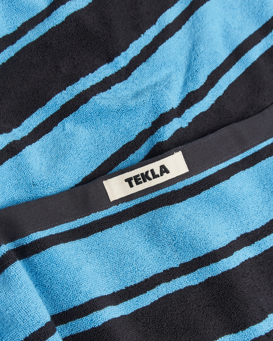 Homme | Tekla Organic Terry Beach Towel Liquorice Stripes | Tekla | Organic Terry Beach Towel Liquorice Stripes