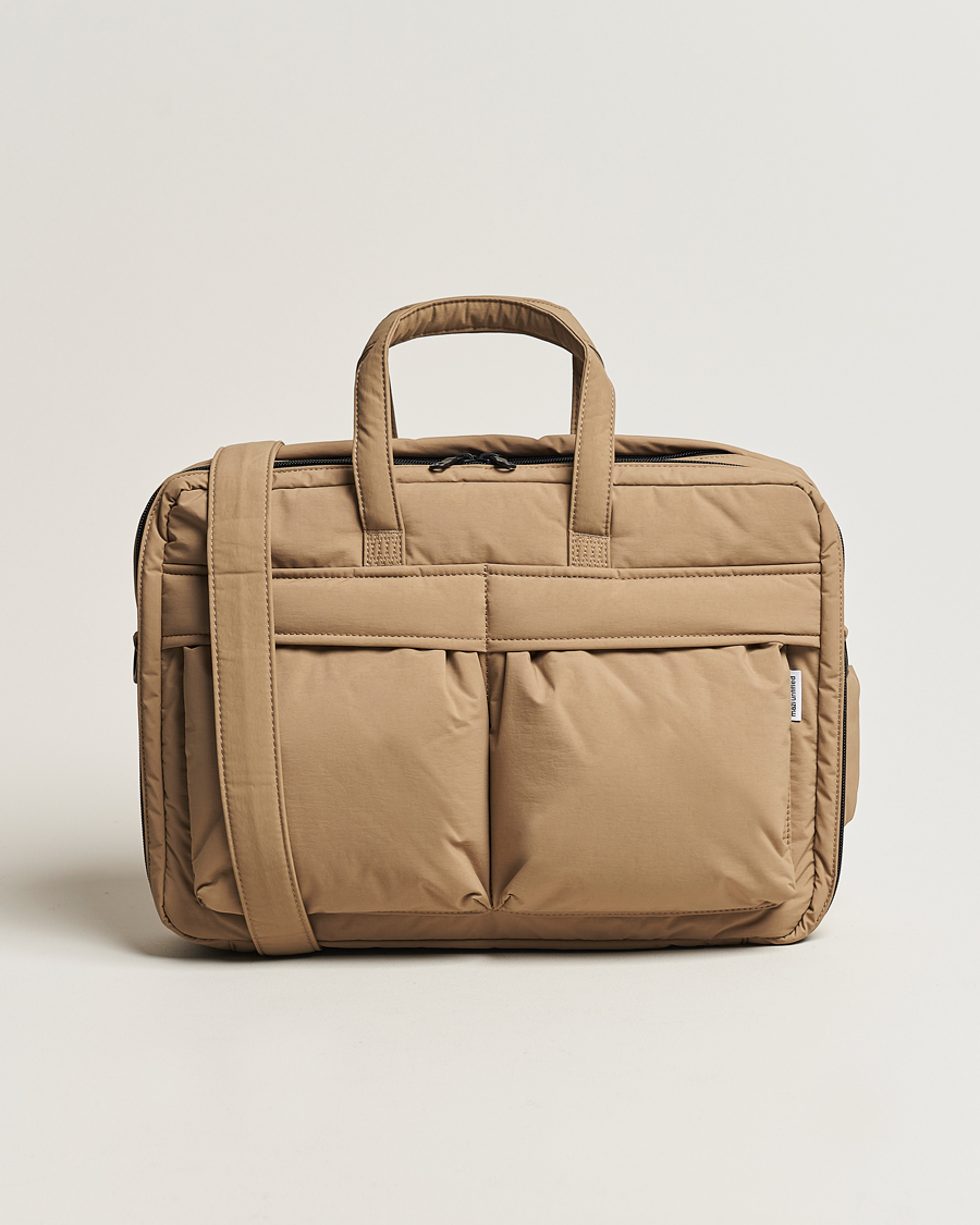 Homme | mazi untitled AM Bag 02 Nylon Briefcase Beige | mazi untitled | AM Bag 02 Nylon Briefcase Beige