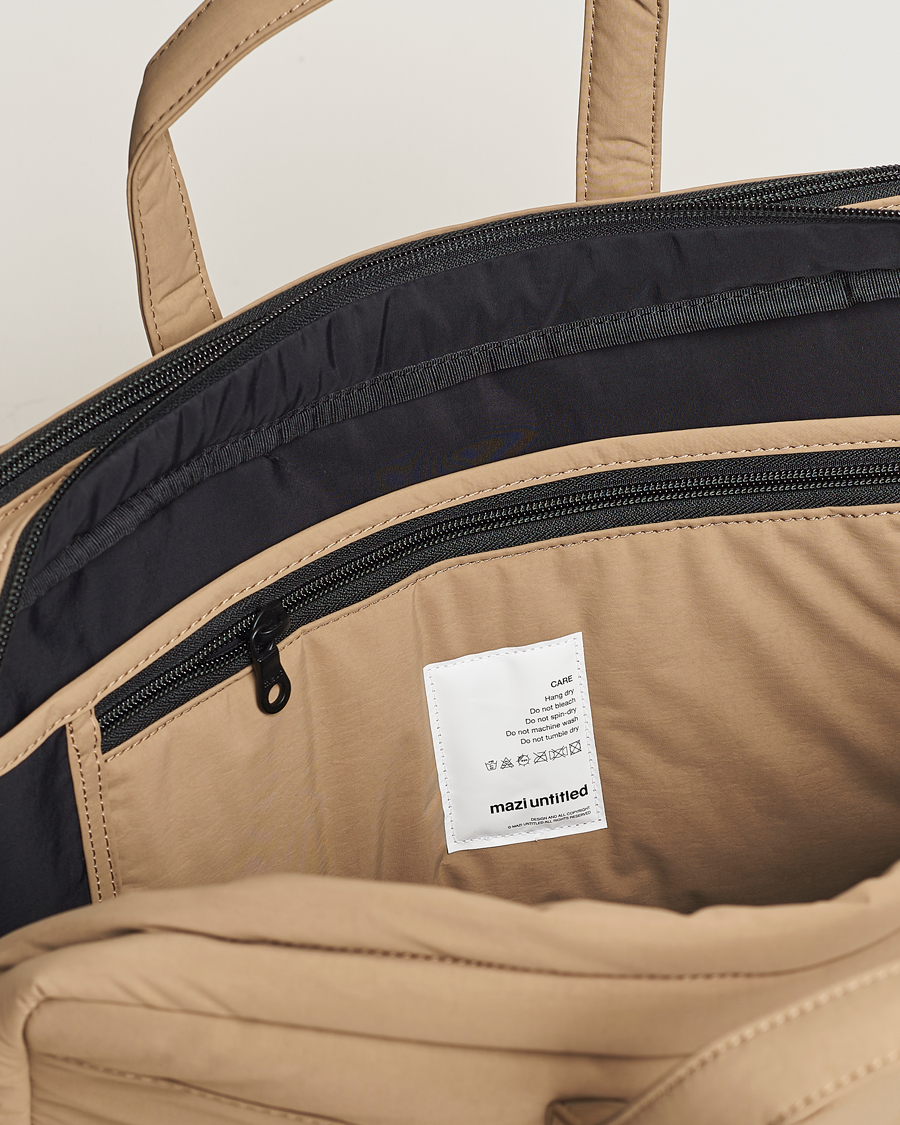 Homme | mazi untitled AM Bag 02 Nylon Briefcase Beige | mazi untitled | AM Bag 02 Nylon Briefcase Beige