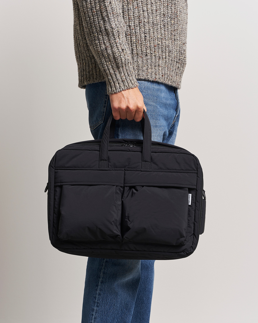 Homme |  | mazi untitled | AM Bag 02 Nylon Briefcase Black