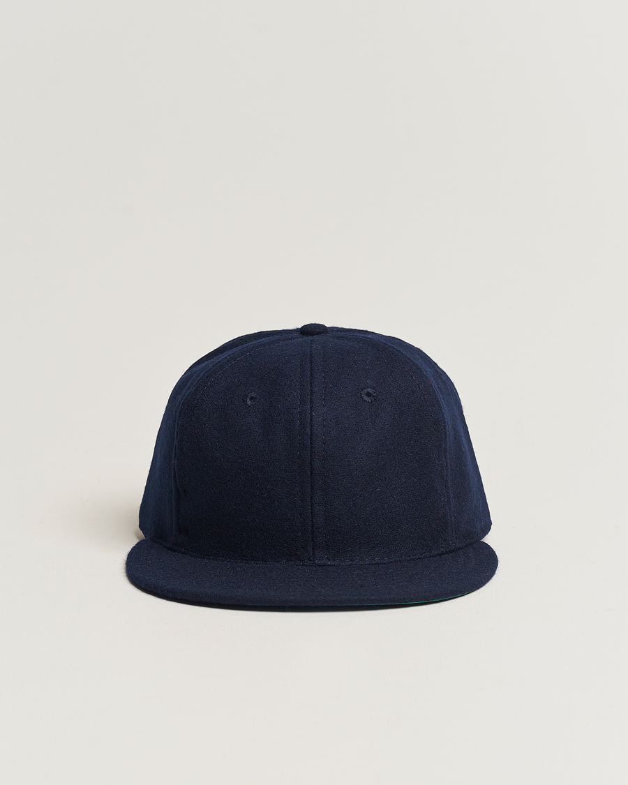 Homme | Ebbets Field Flannels Made in USA Wool Vintage Cap Navy | Ebbets Field Flannels | Made in USA Wool Vintage Cap Navy