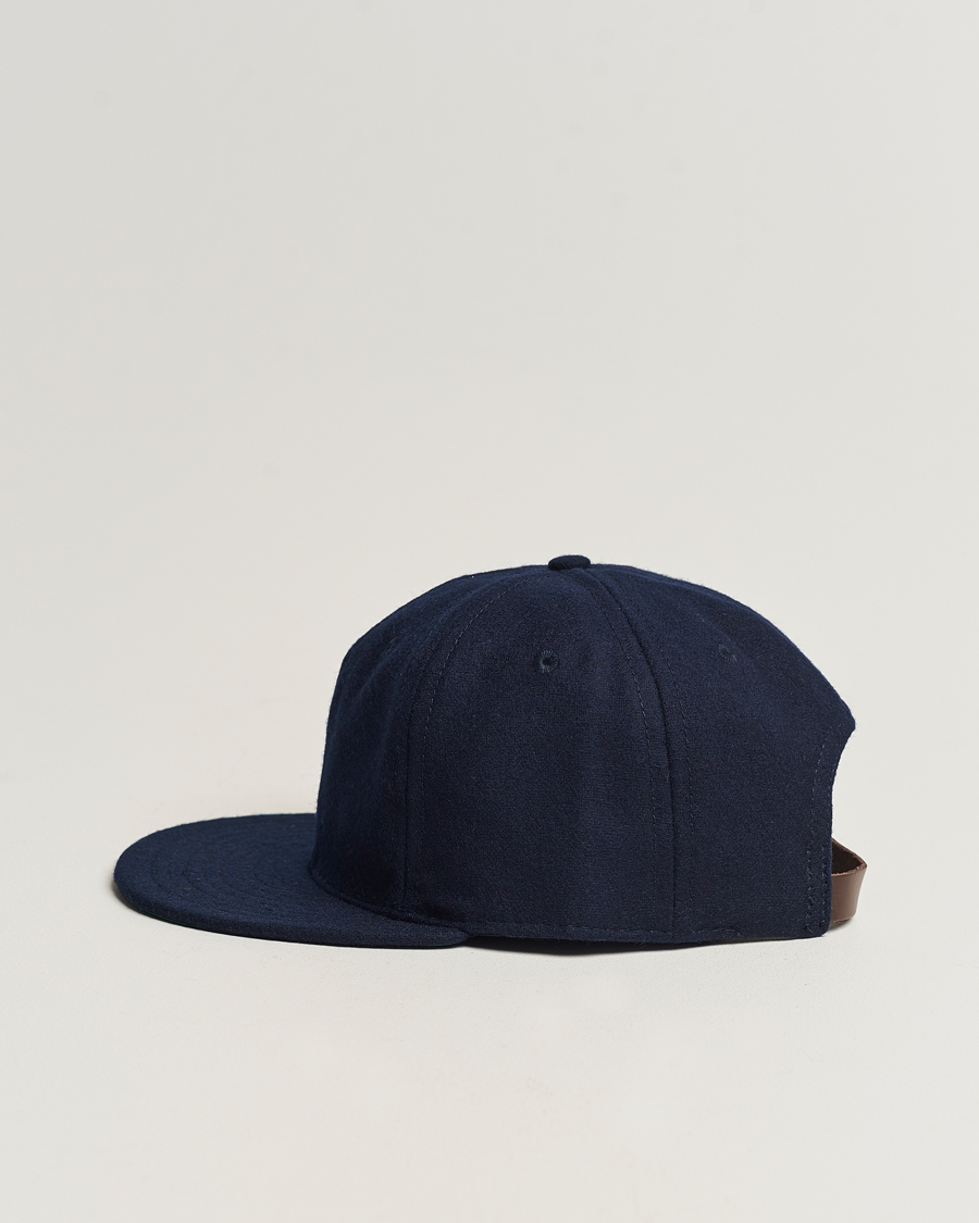 Homme | Ebbets Field Flannels Made in USA Wool Vintage Cap Navy | Ebbets Field Flannels | Made in USA Wool Vintage Cap Navy