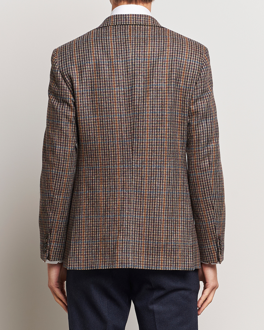 Homme | Blazers | Walker Slater | Edward Lambswool Houndstooth Blazer Brown/Navy