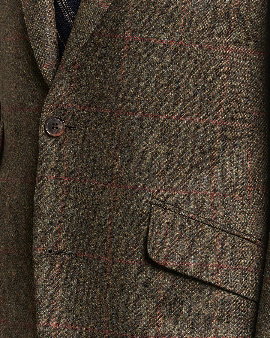 Homme | Blazers | Walker Slater | Edward Lambswool Windowpane Blazer Green