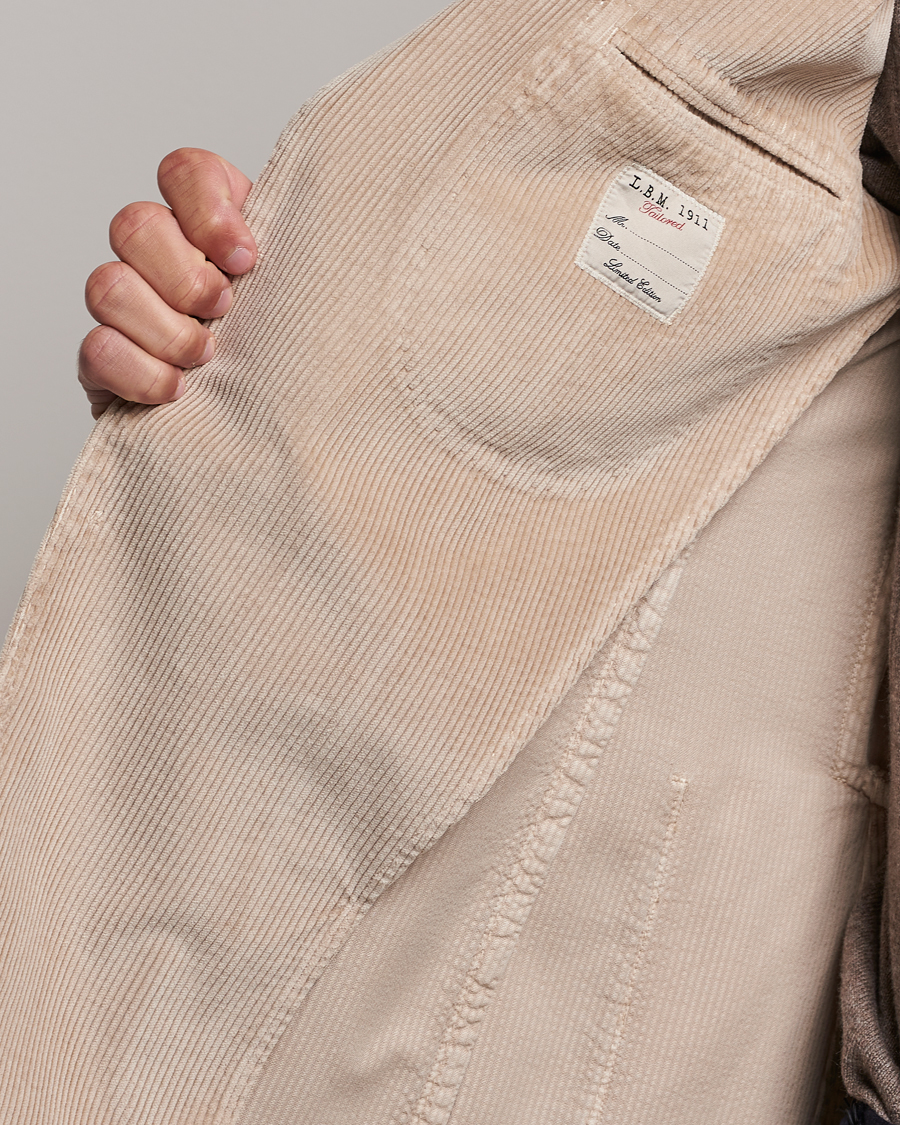 Homme | Blazers | L.B.M. 1911 | Jack Corduroy Blazer Beige