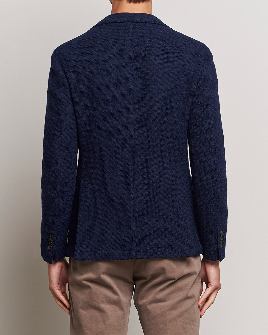 Homme | Blazers | L.B.M. 1911 | Knitted Punto Wool Structure Blazer Navy