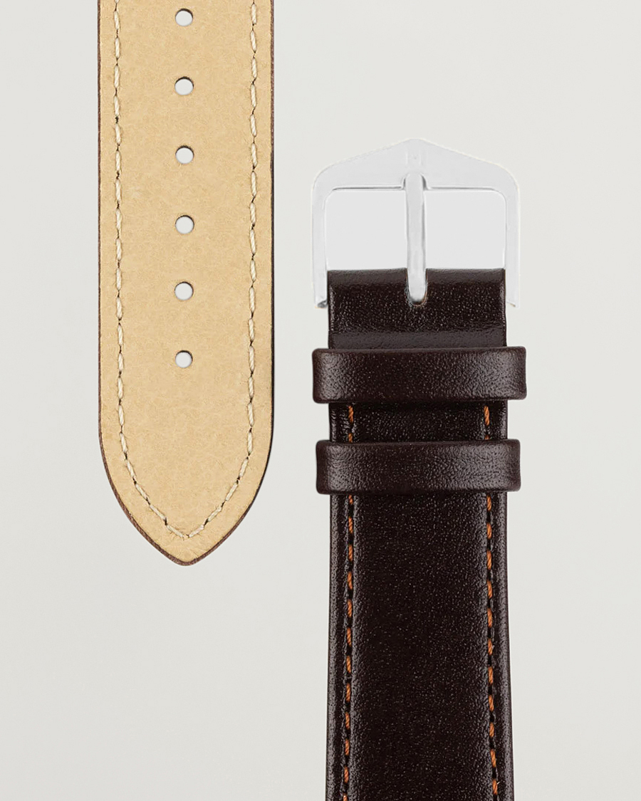 Homme |  | HIRSCH | Osiris Calf Leather Watch Strap Brown