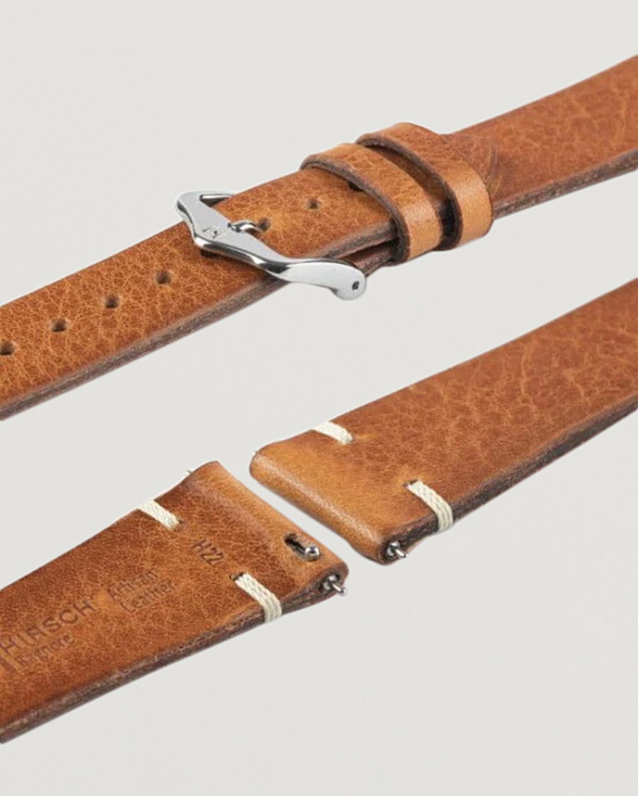 Homme | Bracelets De Montres | HIRSCH | Bagnore Vintage Leather Watch Strap Golden Brown