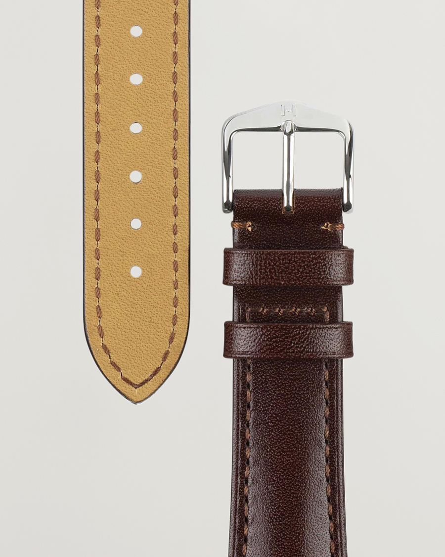 Homme |  | HIRSCH | Siena Tuscan Leather Watch Strap Brown
